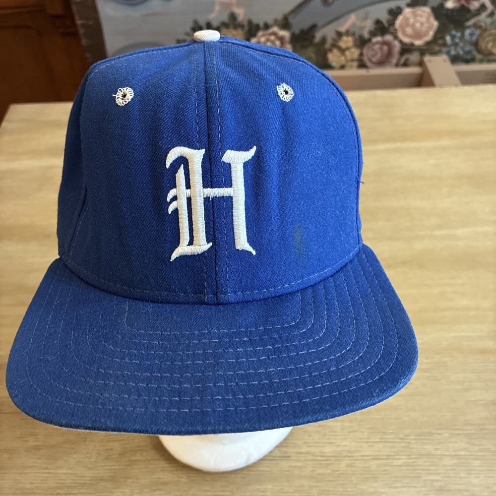 VTG Houston? New Era Hat Major League Pro Model 7 1/4 Made In USA Blue